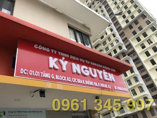 L&agrave;m biển quảng c&aacute;o c&ocirc;ng ty ở Quận 7-TP.HCM bền đẹp