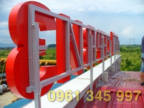Chữ mica nổi Chữ mica nổi