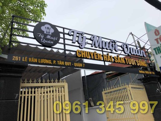 L&agrave;m biển quảng c&aacute;o c&ocirc;ng ty ở Quận 7-TP.HCM bền đẹp