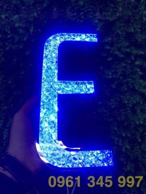 Chữ inox đá đèn led siêu sáng Chữ inox đá đèn led siêu sáng