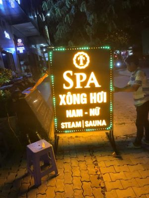 Thi công biển hiệu quảng cáo Spa Phú Mỹ Hưng Thi công biển hiệu quảng cáo Spa Phú Mỹ Hưng