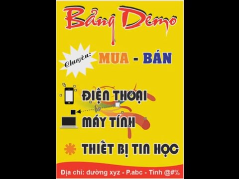 Tự thiết kế biển quảng cáo