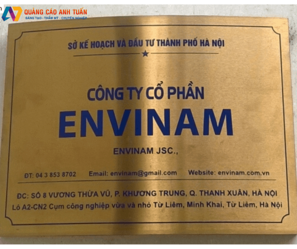 Các Loại Bảng Tên Công Ty Inox Phổ Biến Nhất Hiện Nay