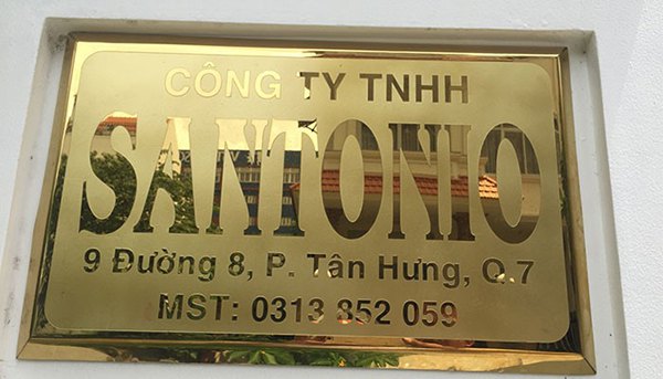 Làm bảng số nhà inox 447 Lê Văn Lương