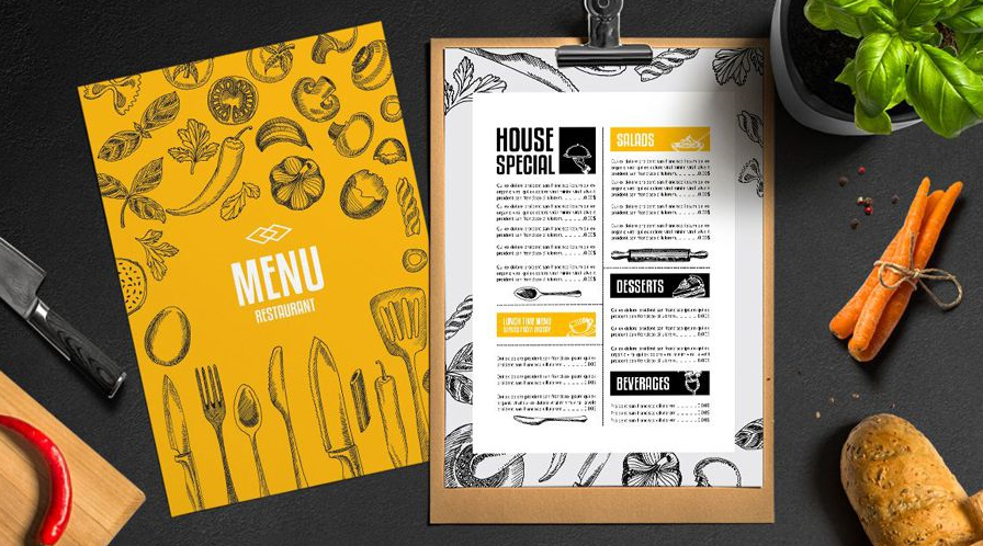 In menu và 5 chức năng của menu nhà hàng