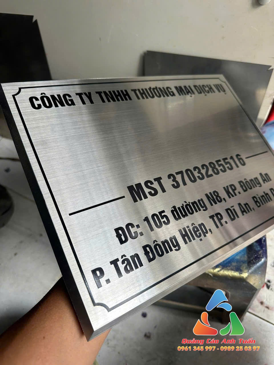 Cắt CNC Inox Theo Yêu Cầu - Quảng cáo Anh Tuấn gia công inox theo yêu cầu